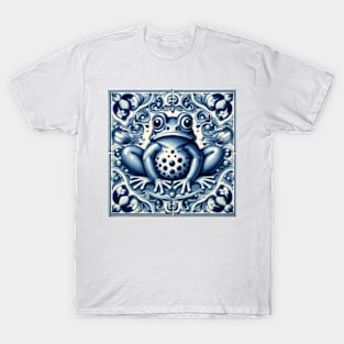 Delft Tile With Dotted Frog No.4 T-Shirt